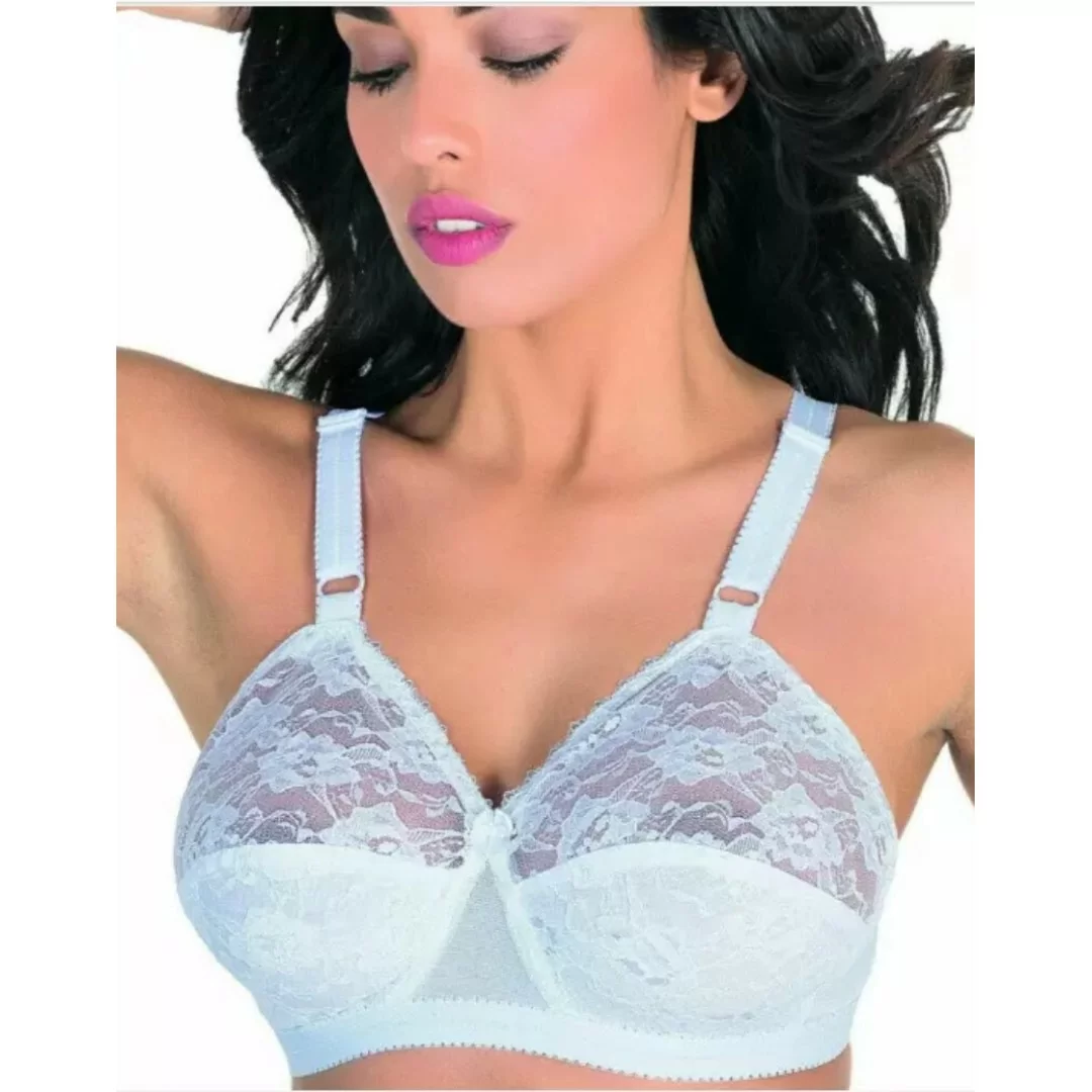 Reggiseno modellante da donna Aris art. Eva Coppa C in pizzo tinta unita coppe foderate senza ferretto