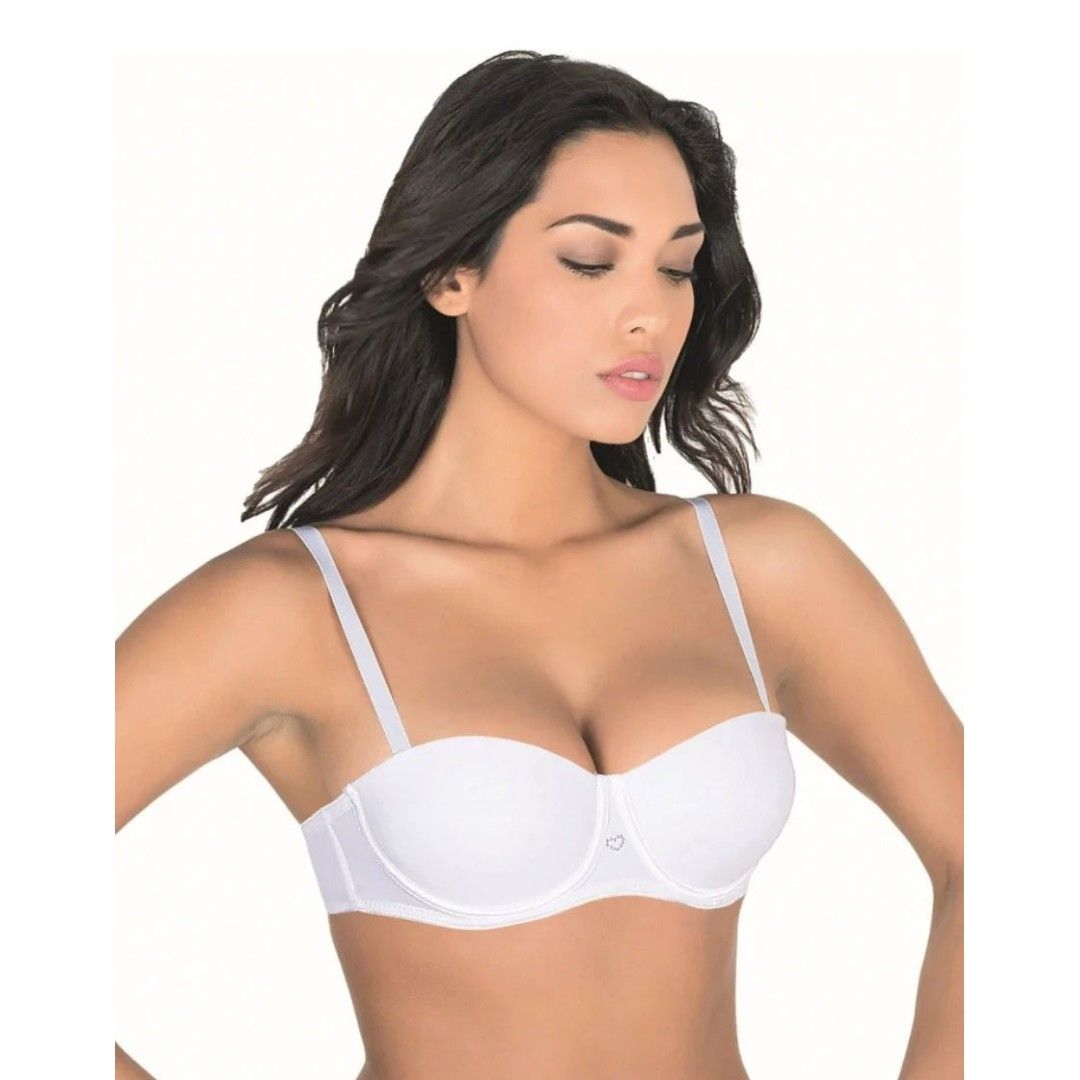 Reggiseno Aris art.Desy a balconcino imbottito con coppe graduate e spalline staccabili coppa B