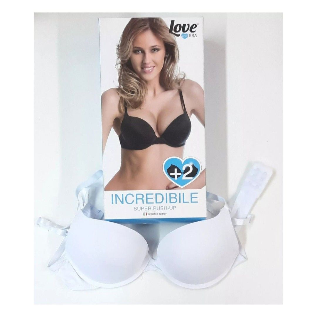 Reggiseno Super Push Up Imbottito +2 Taglie Love and Bra Modello Incredibile Coppa B