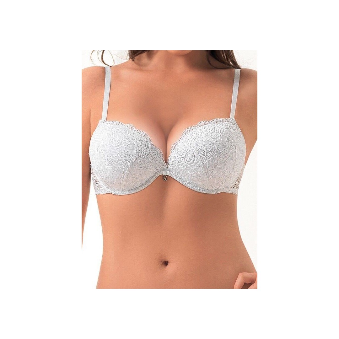 Reggiseno extra double in pizzo Lormar, reggiseno Push up, comodo reggiseno coppa B