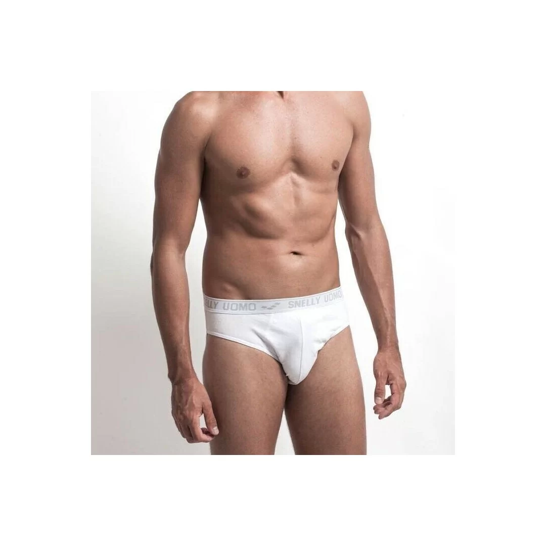 Set 3 Pezzi Slip Uomo Snelly ART.U111E, Mutande da uomo in Cotone Elasticizzato, Intimo uomo