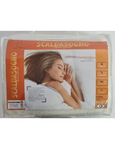 Scaldasogno elettrico con pelliccia in 100% lana sintetica con strato esterno piacevolmente soffice art. 1208-17