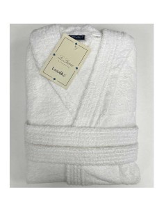 Accappatoio Baby LineaBlu linea Marte 450g Personalizzabile Bianco in spugna 100% cotone con cappuccio e tasche