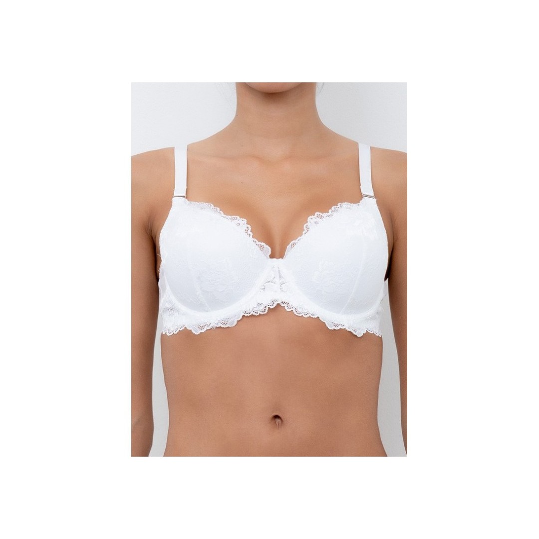 Reggiseno Lormar Favoloso a balconcino in pizzo coppa C preformata “Soft Touch”