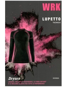 Maglia termica a lupetto per donna sci e sport invernali dryarn traspirante WRK352