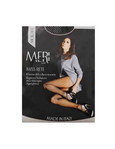 Set 3 pezzi collant da donna a microrete Meri art.Miss Rete nero