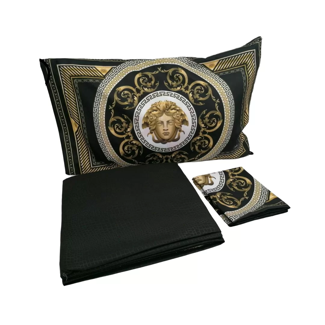 Set Completo Letto Matrimoniale Dis. Versace 3D MartaMarzotto microfibra morbida