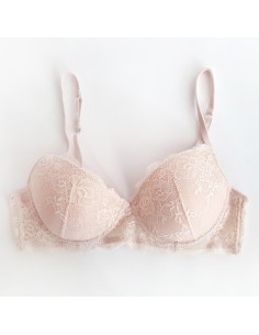 Reggiseno a balconcino Sweet Lace Love&Bra art. Annabelle in pizzo leggermente imbottito con ferretto Coppa C