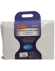 Coprimaterasso stretch Caleffi art. Dormissimi in jersey di cotone tessuto jacquard con bordo elasticizzato