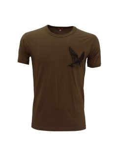 T-Shirt da caccia RS Hunting art. DSCF8797 in cotone con stampa beccaccia tinta unita