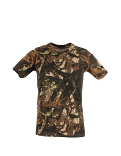 T-Shirt da caccia a mezza manica RS Hunting art. Mimetica in cotone colore Bosco