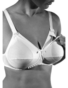 Reggiseno da donna premaman Gios art. 280 con apertura per allattamento in puro cotone Coppa B