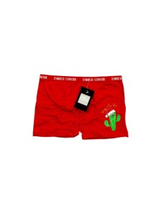 Boxer natalizio da bambino Enrico Coveri art. EB4092 in cotone con elastico esterno e stampa digitale