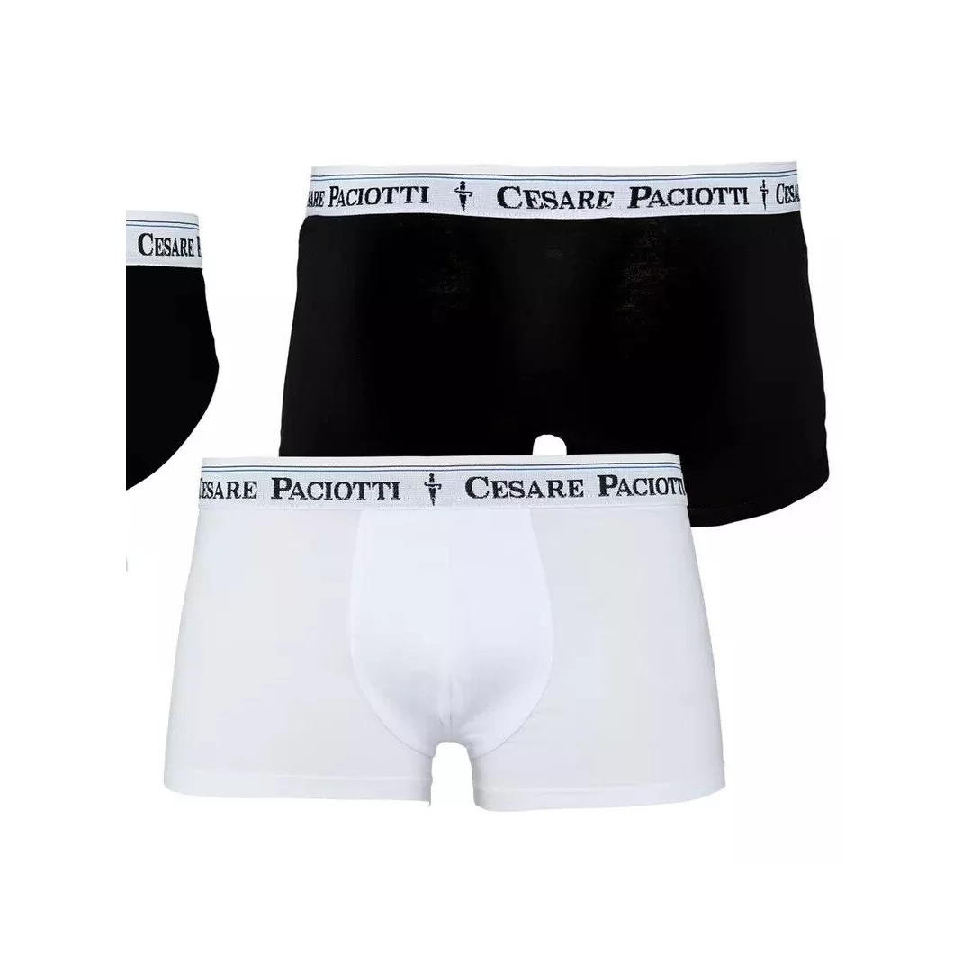 Set 2 Pezzi Boxer uomo Cesare Paciotti art. 03 con elastico esterno, 95% Cotone - 5% Elastan