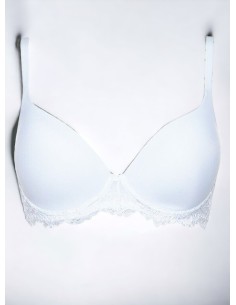 Reggiseno Lormar Mousse Pizzo, reggiseno a balconcino con ferretto coppa C