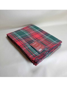 Tovaglia da tavola Tartan Natalizia LineaBlu art. Le Tovaglie in 100% cotone, motivo scozzese Colore Verde