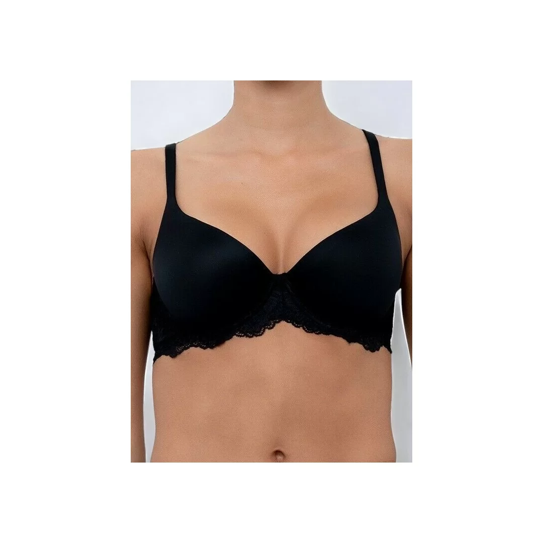 Reggiseno Lormar Mousse Pizzo, reggiseno a balconcino con ferretto coppa C