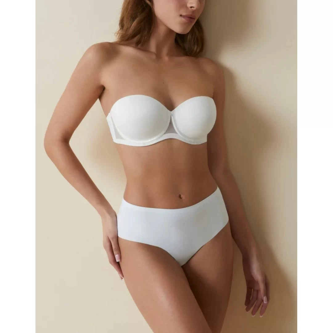 Reggiseno Selene Esmeralda in coppa B a fascia con ferretto e coppa preformata